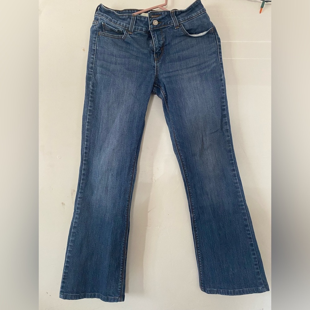 Levi's Blue Flare Wide Leg Jeans with Classic Style